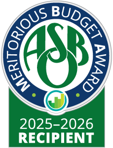 ASBO Meritorious Budget Award 2025-26 recipient