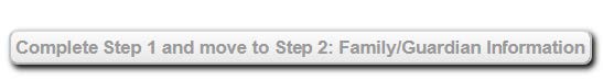 Screen shot - family/guardian information