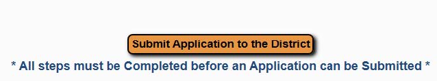Screen shot - submit application to the district button