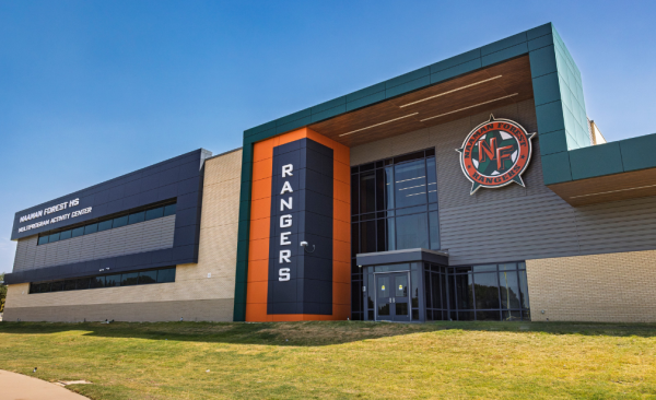 naaman forest high school facility exterior front entrance