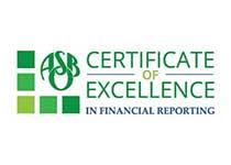 ASBO Certificate of Excellence in Financial Reporting