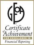 GOFA Certificate of Achievement for Excellence in Financial Reporting