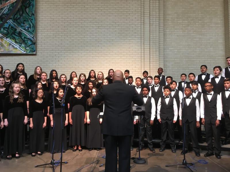 Austin Academy choir performance