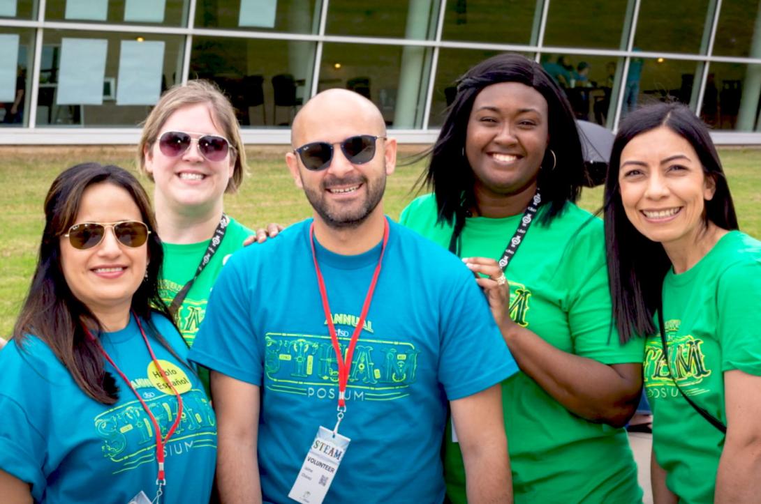 Volunteers for the annual STEAMposium event