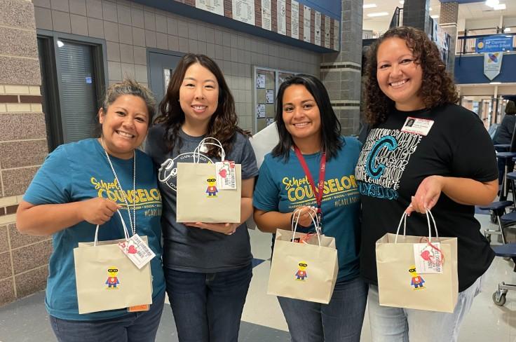 GISD school counselors receive resource materials at training