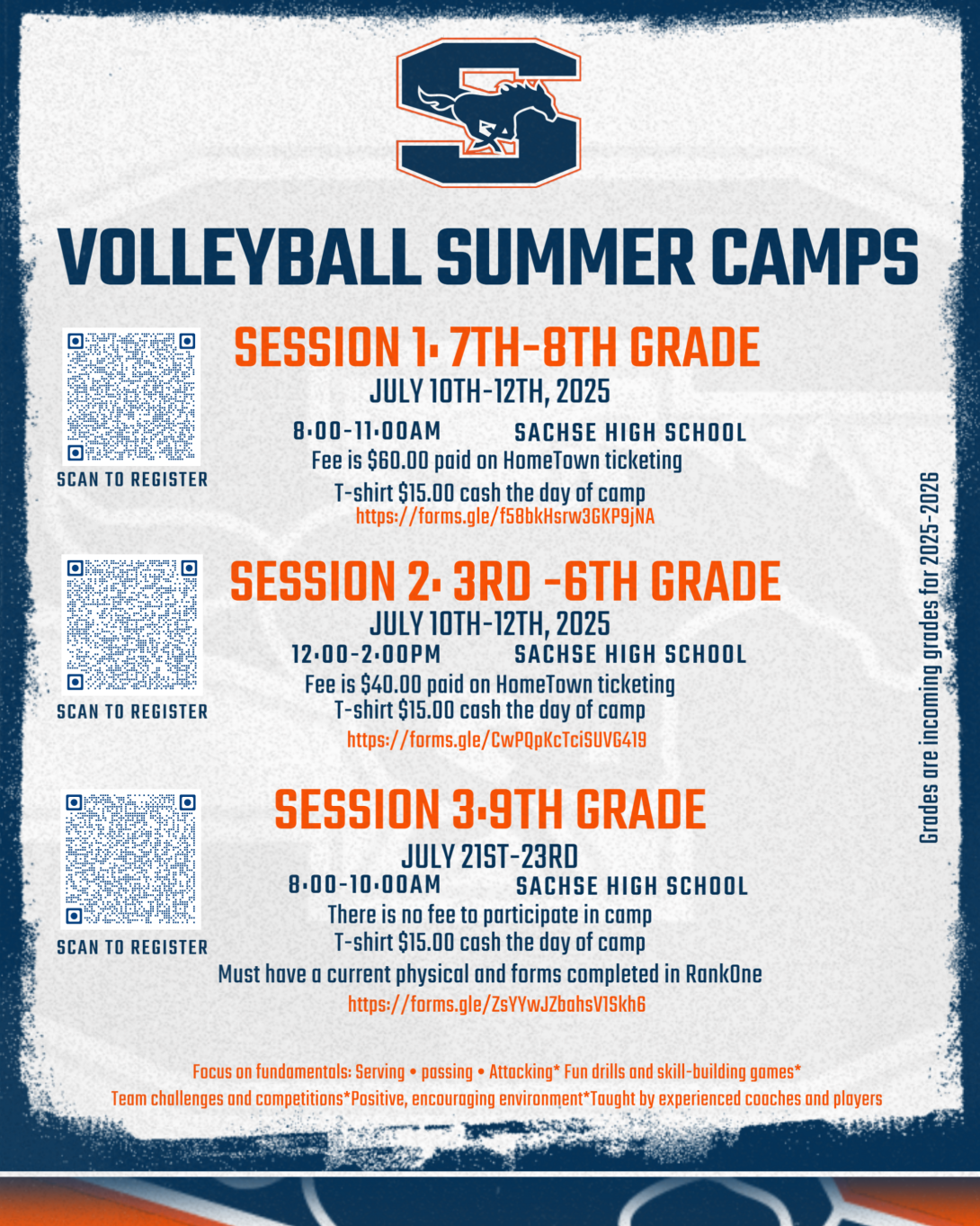 SHS volleyball camps