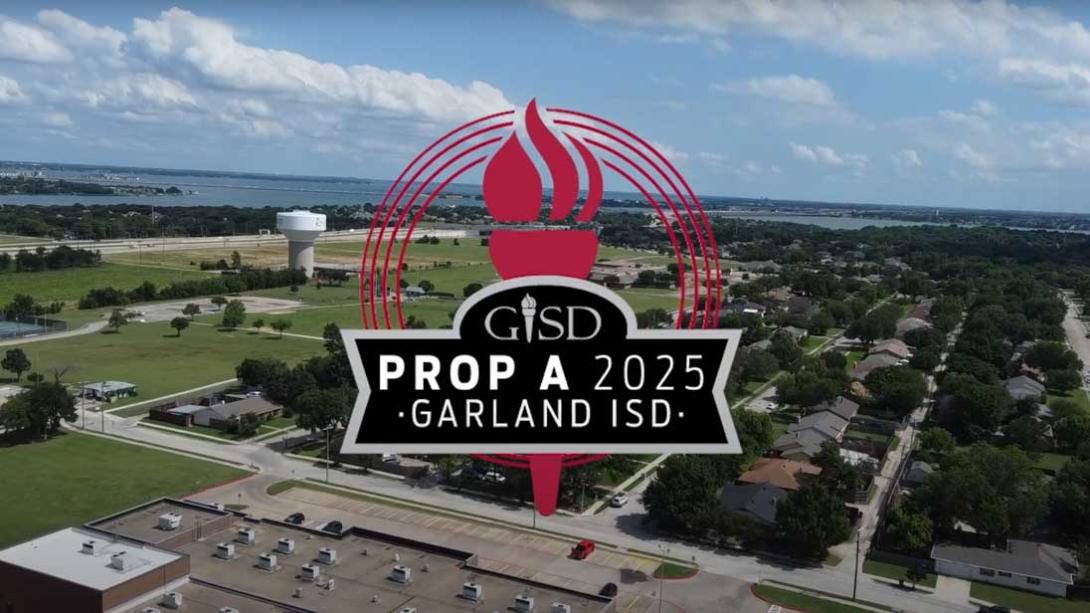 Prop A logo over view of district landscape