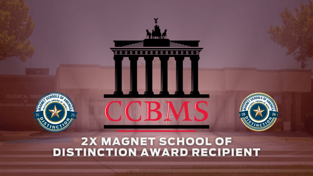 CCBMS 2x magnet school of distinction award recipient