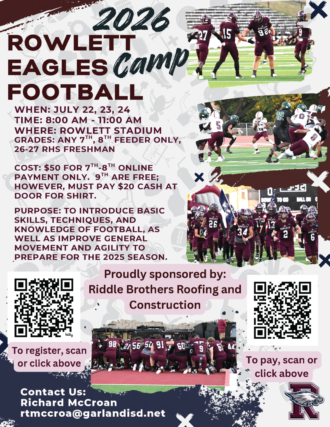 RHS Football Camp 2026