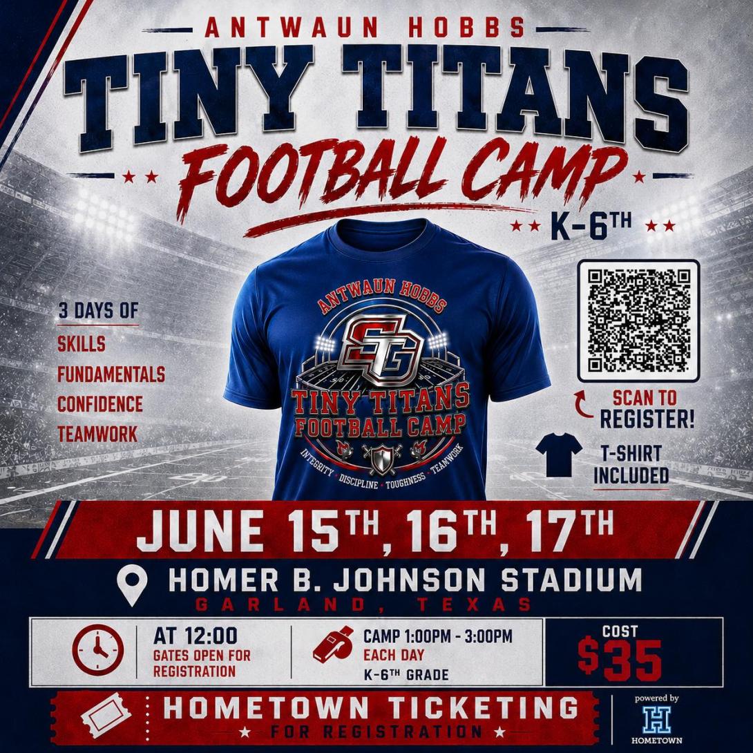 SGHS Tiny Titans Football Camp 2026